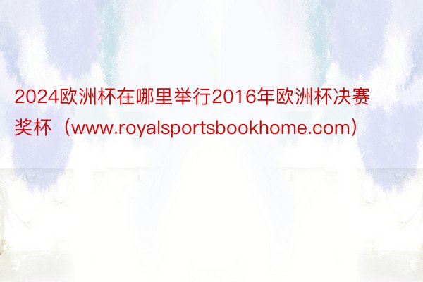 2024欧洲杯在哪里举行2016年欧洲杯决赛奖杯（www.royalsportsbookhome.com）